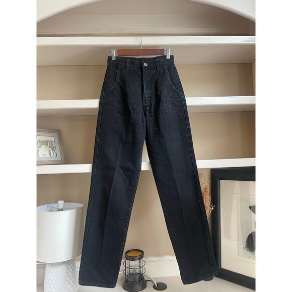Wrangler Denim - Wrangler Vintage Black Bareback Straight Leg Jeans